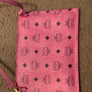 PINK AUTHENTIC MCM POUCH